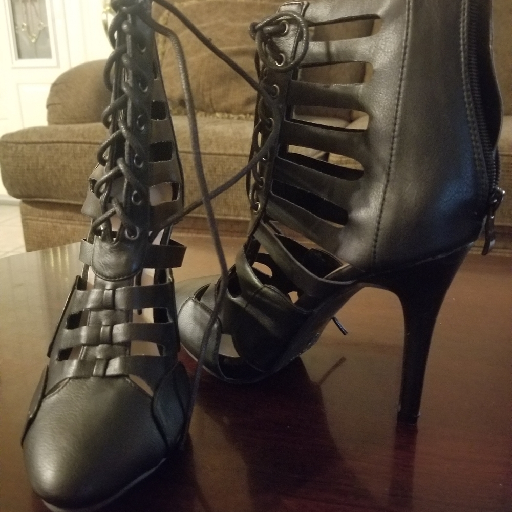 Forever 21 Caged Booties